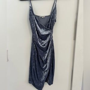 Light blue suede Charolette Russe mini dress size XS